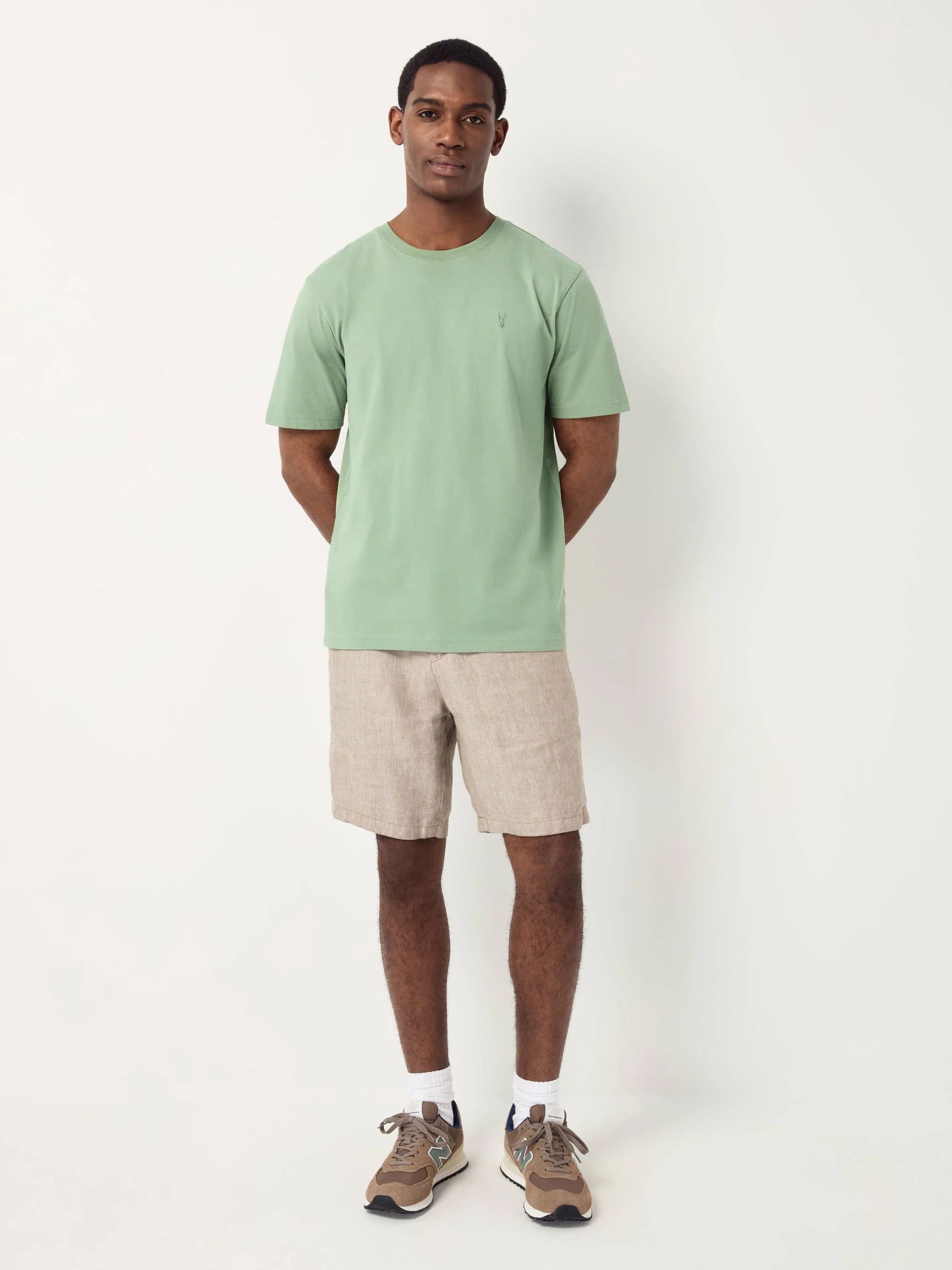 Grijs/roze/ecru/groen - Normale Pasvorm - Verpakking met 4 T-shirts
