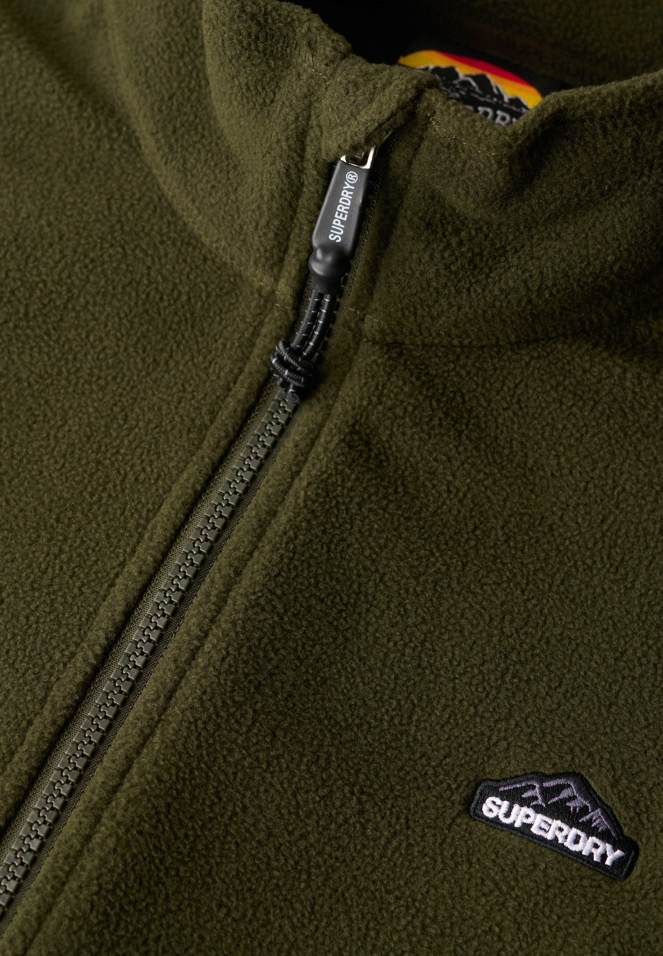 Superdry Fleecejacke »POLAR FLEECE FULL ZIP« mit Kapuze