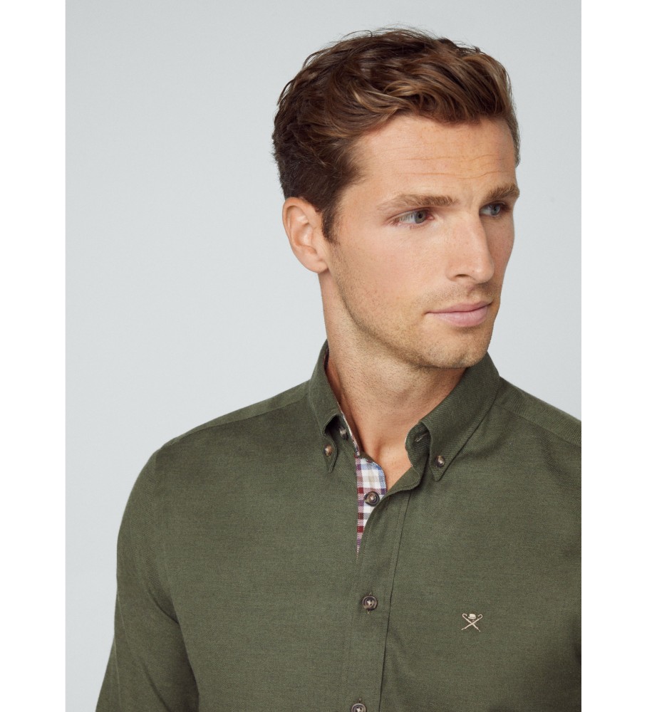 Camisa de flanela verde Hackett