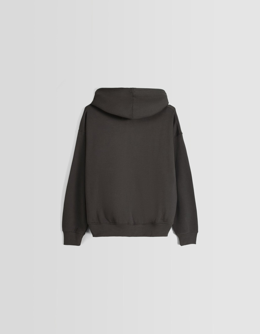 Moletom com zíper oversized