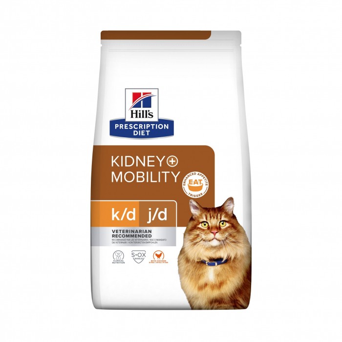HILL'S Prescription Diet k/d j/d Kidney + Mobility au Poulet - Croquettes pour chat