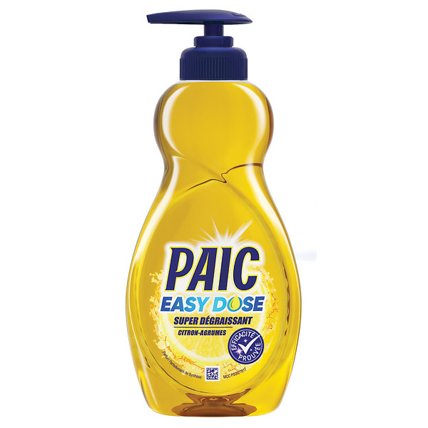 Liquide vaisselle super dégraissant Paic Easy Dose citron agrumes 500 ml