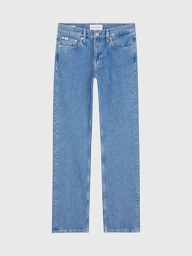 Calça jeans reta de cintura baixa