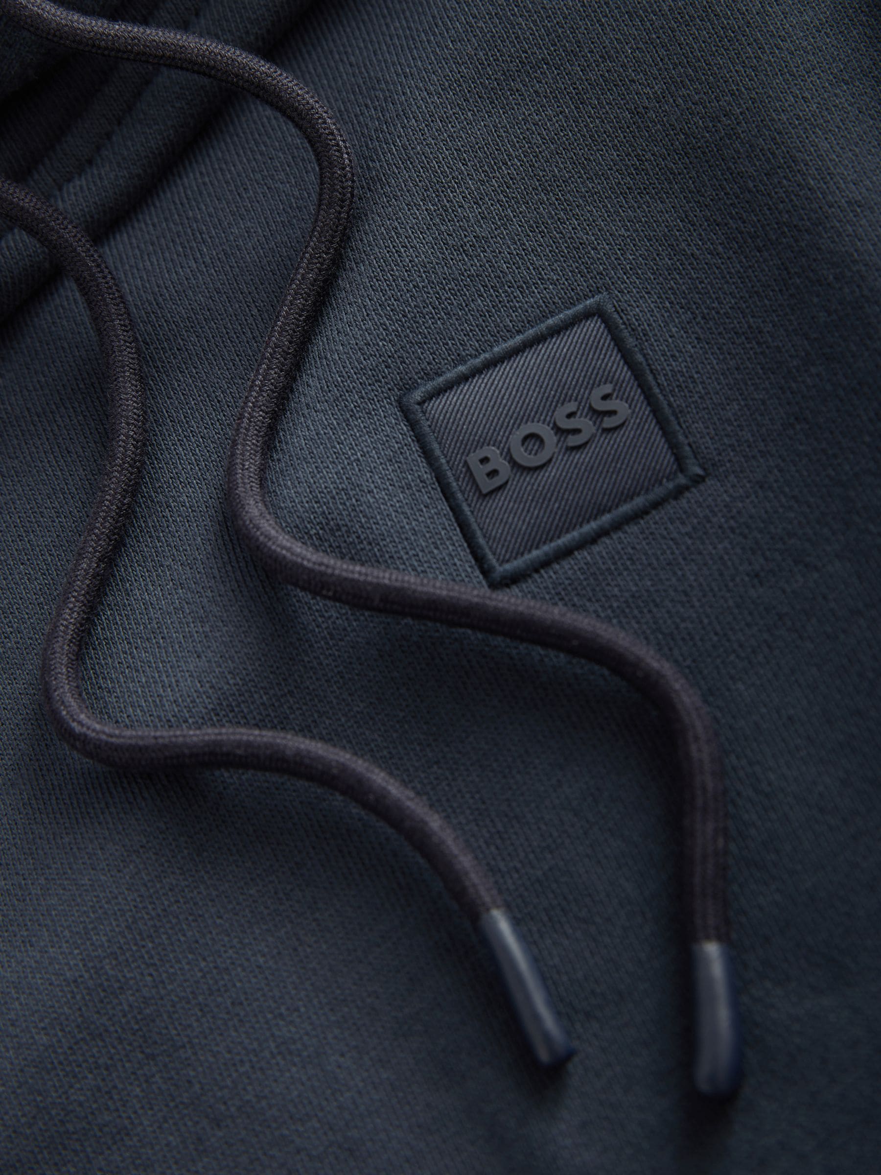 Marineblauw - BOSS Regular-Fit Wetalk Hoodie met Logo