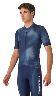 Maillot à Manches Courtes Vortice Homme Bleu