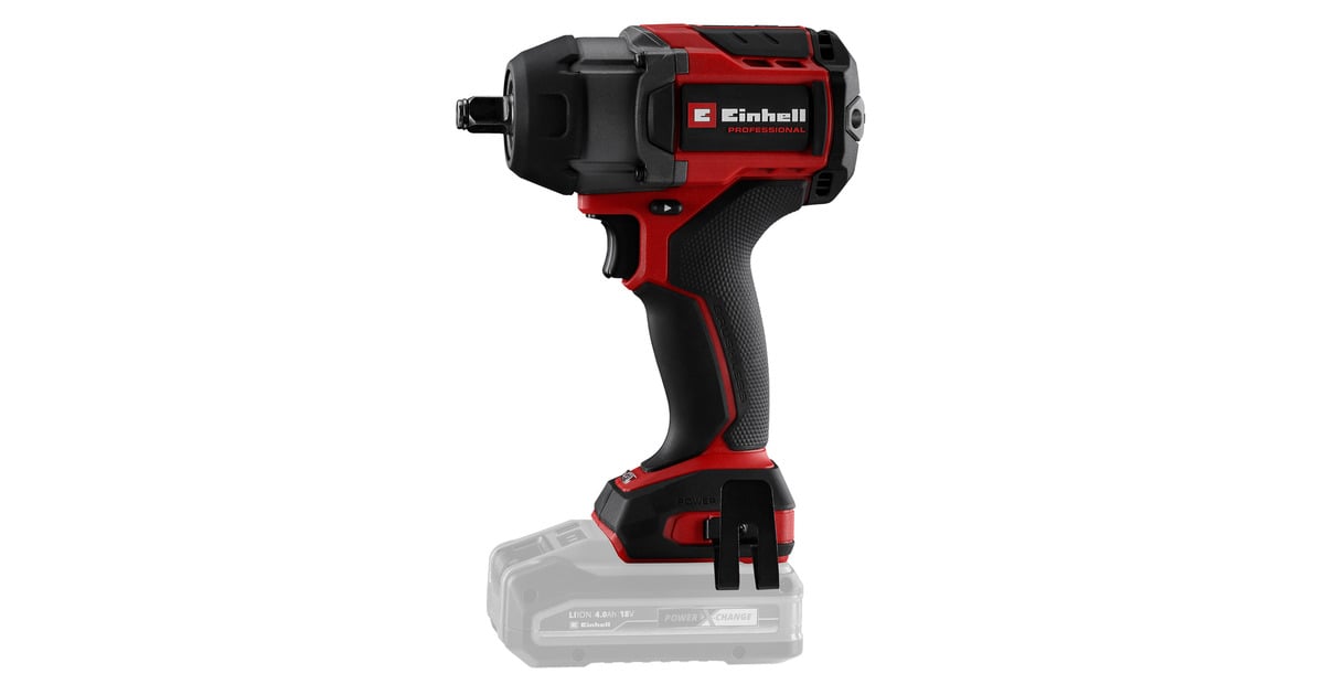 EINHELLProfessional Accu Slagmoersleutel TP-CW 18/750-C Li BL-Solo  (Rood/zwart, Power X-Change, Accu en oplader niet inbegrepen)