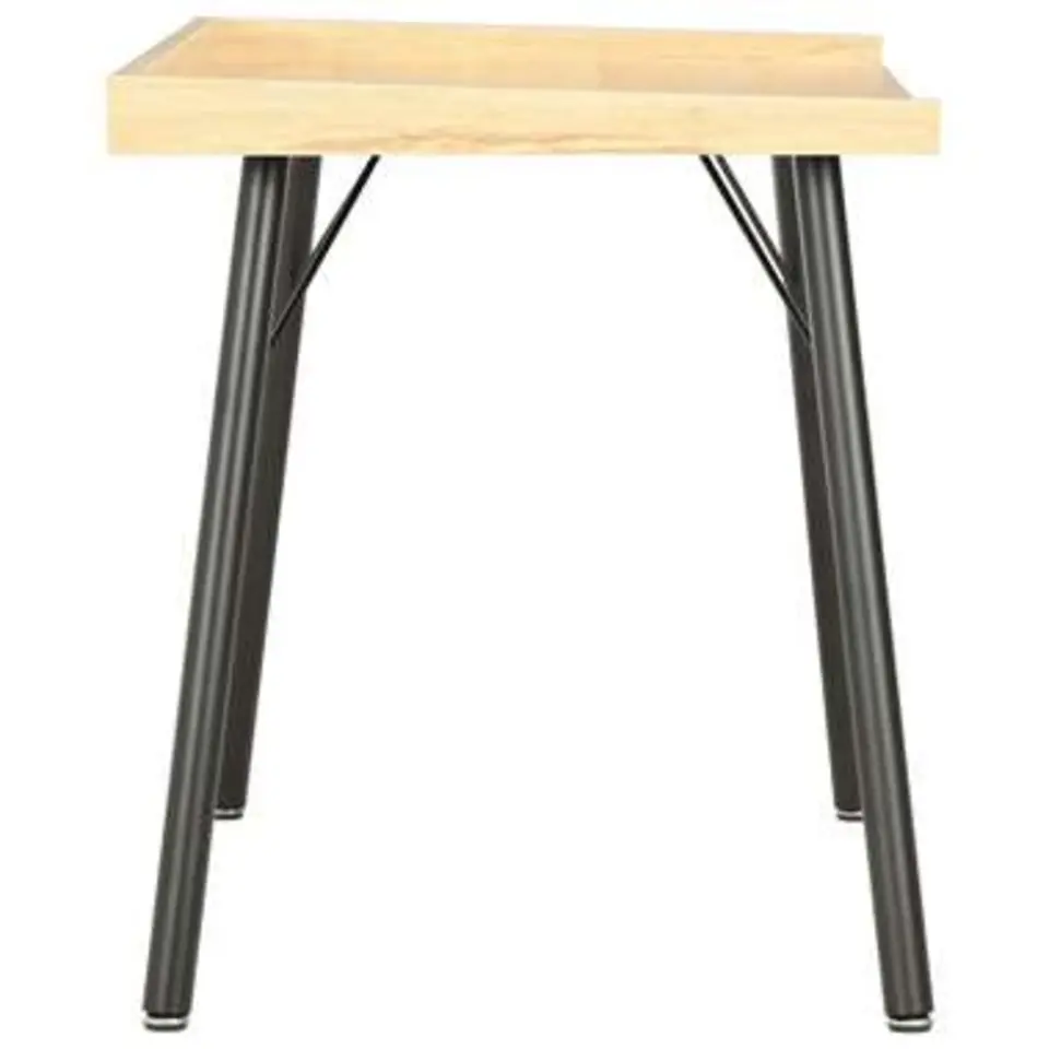 vidaXL - Computertafel - Zwart - Bewerkt hout