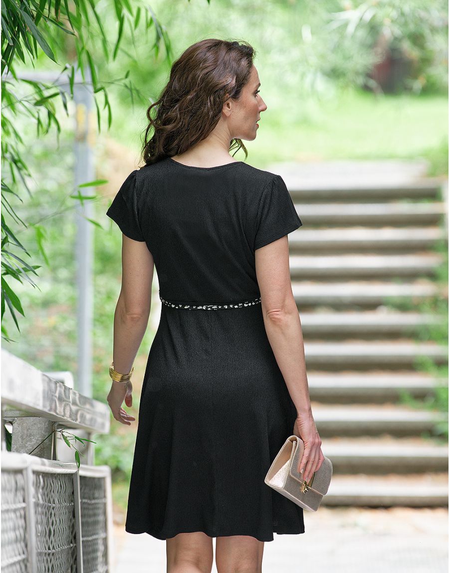 Robe évasée noire