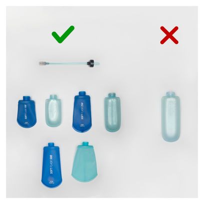Pipette pour flasque souple Kiprun Bleu 23mm