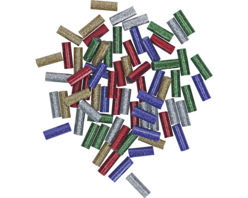 Lijmstiften voor Bosch Gluey, 70 stuks, glitter