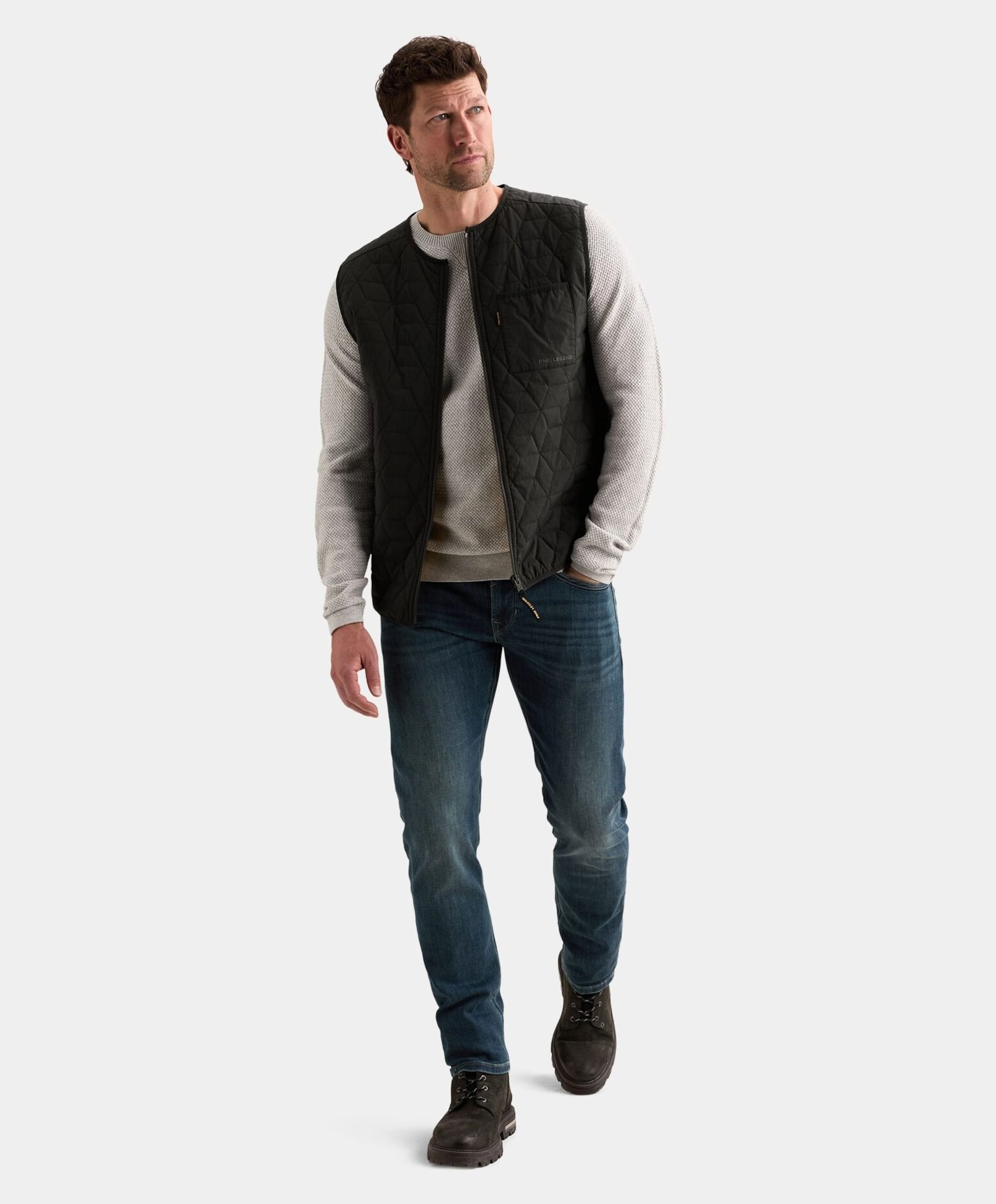 PME Legend Heren bodywarmer blauw