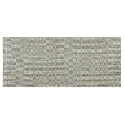 Wollteppich meliert, Hellgrau, 90 × 200 cm