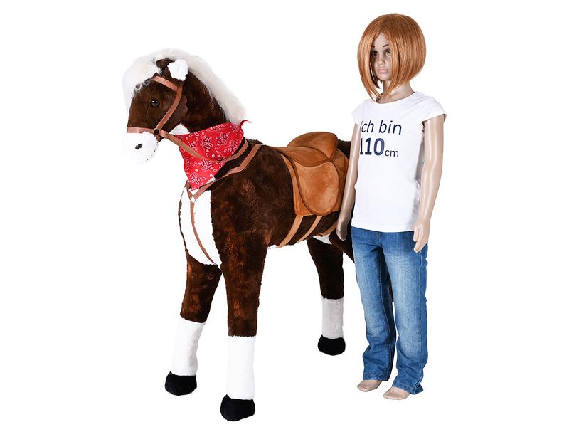 Knorrtoys Stehpferd XXL «Winnie» Braun Spielpferd zum Reiten
