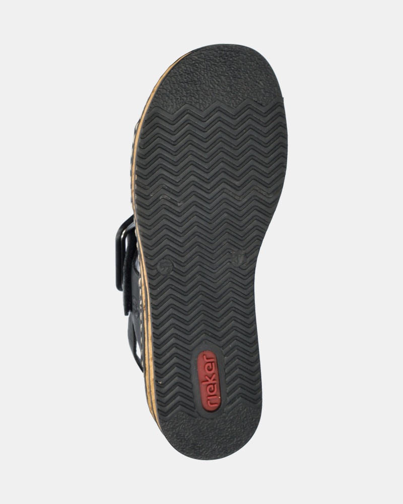 Rieker Antistress Sandalen  - zwart