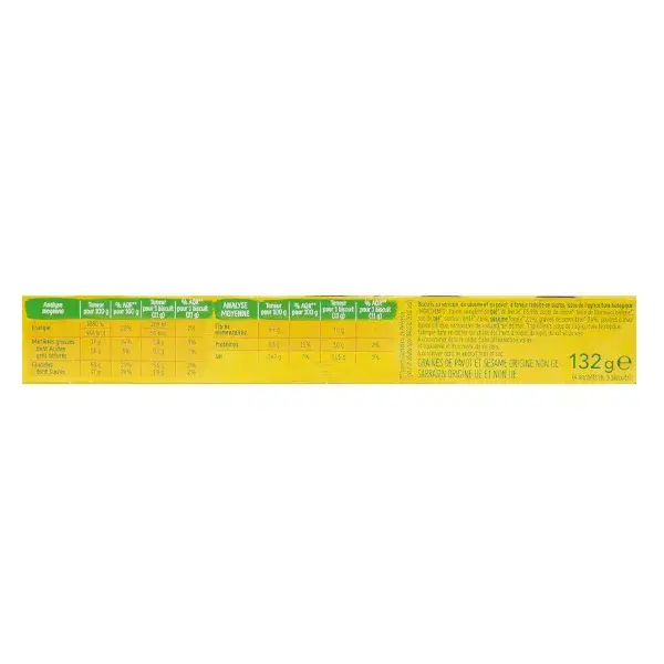 Gerblé Orgânico 3 Sementes de Kasha Gergelim Papoula 132g
