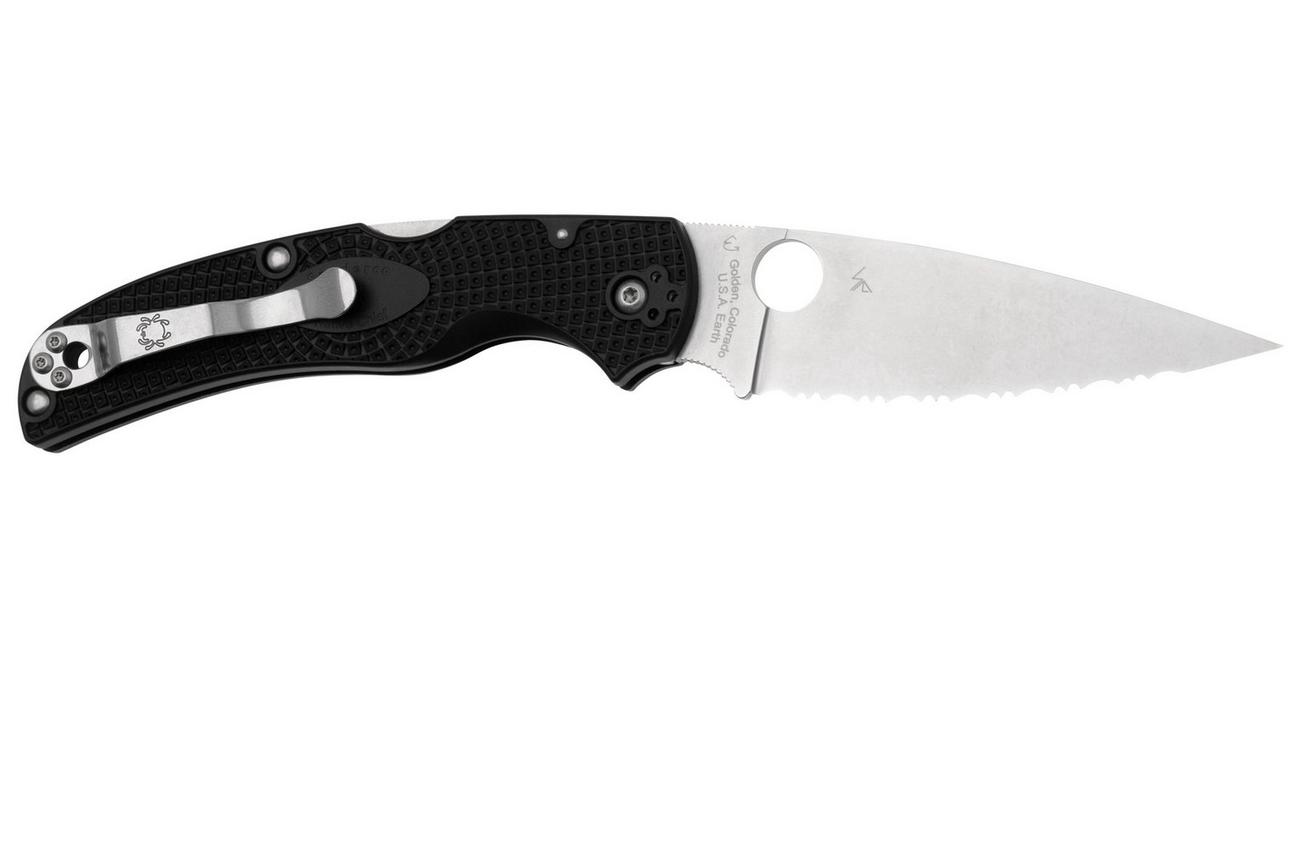 Spyderco Native Chief Lightweight C244SBK, serrated zakmes