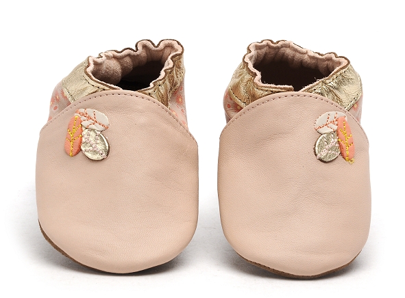 Robeez chaussons bebe leaf season rose