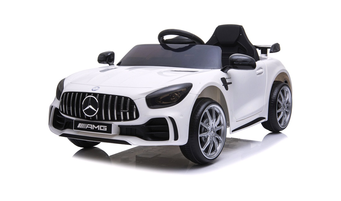 El bil til børn Mercedes GTR AMG 12V hvid