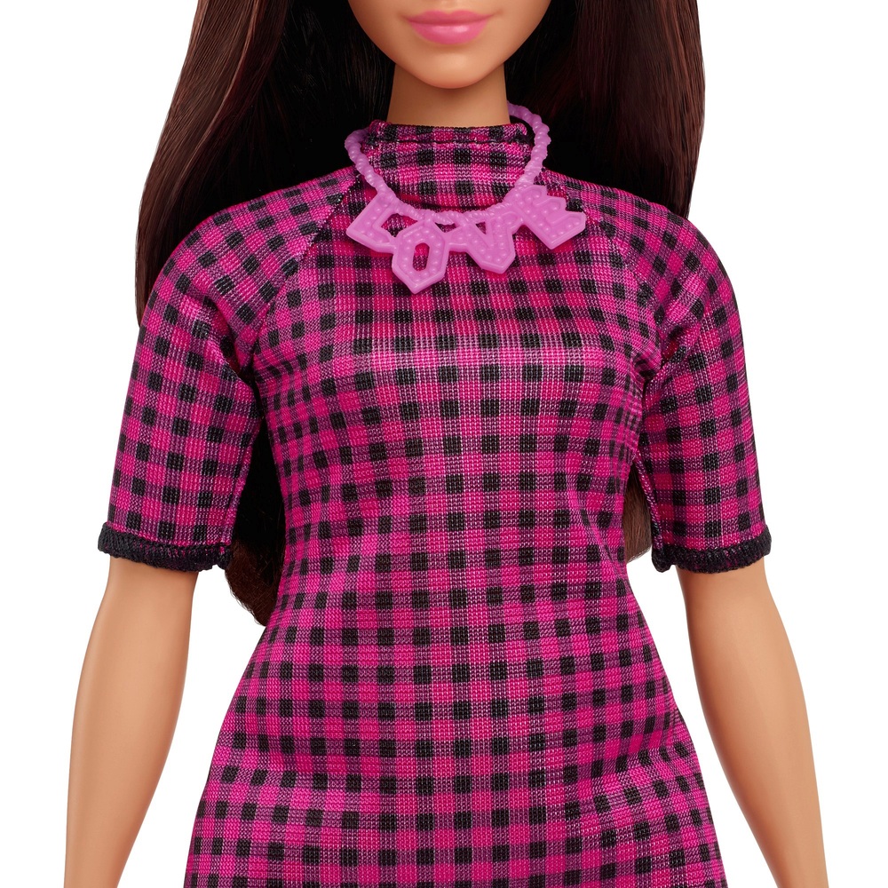 Barbie Fashionistas Puppe 188 – Rosa kariertes Kleid