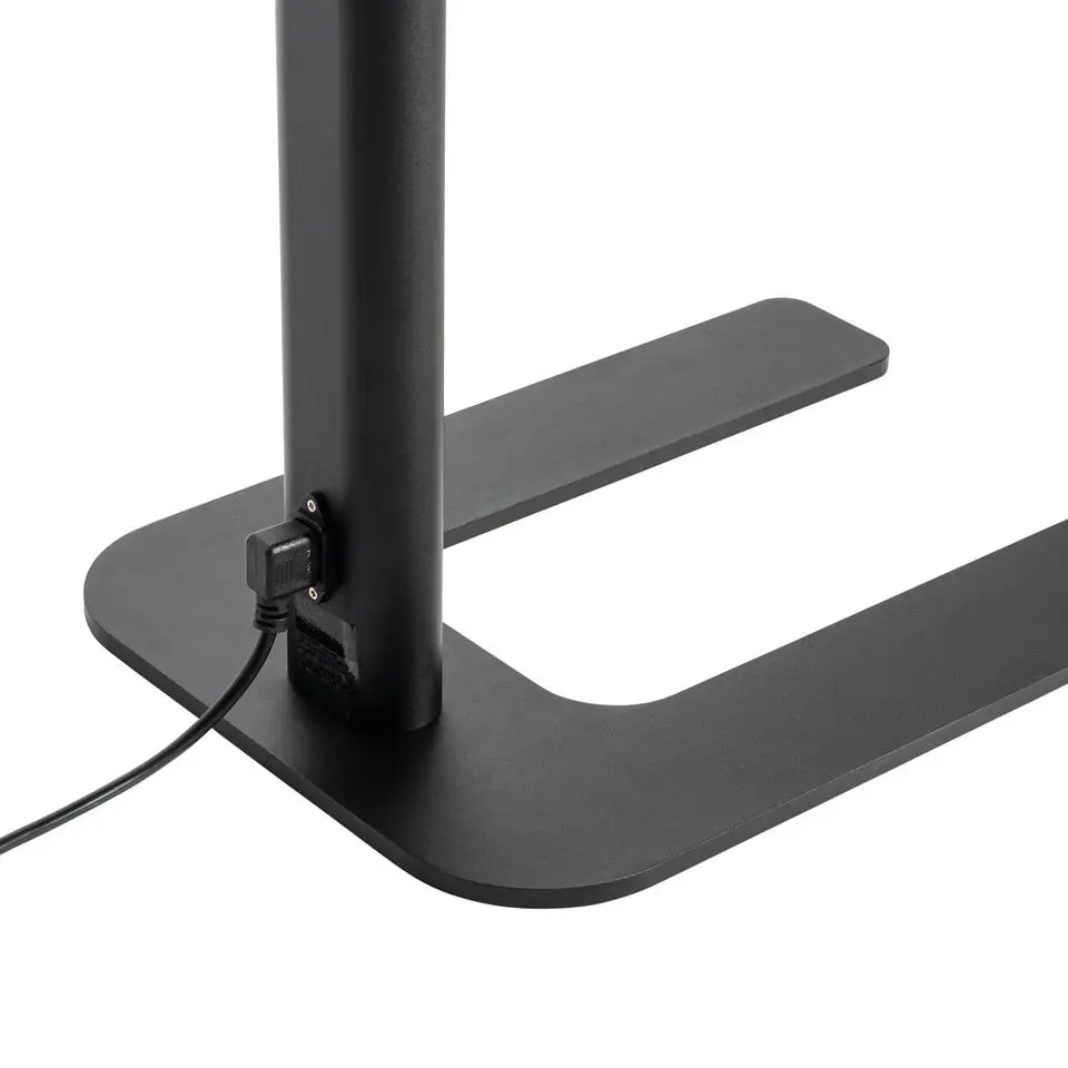Qazqa professional vloerlampen guzo zwart geïntegreerde led