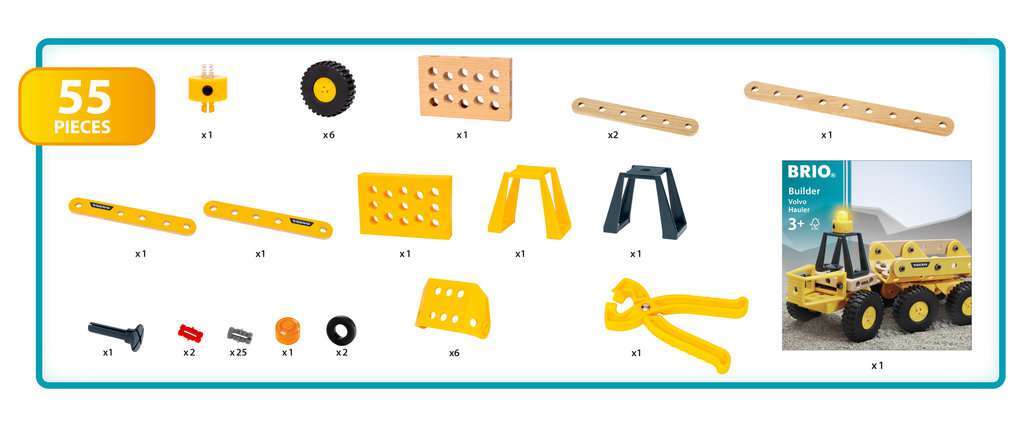 BRIO Spiel Builder Volvo Muldenkipper