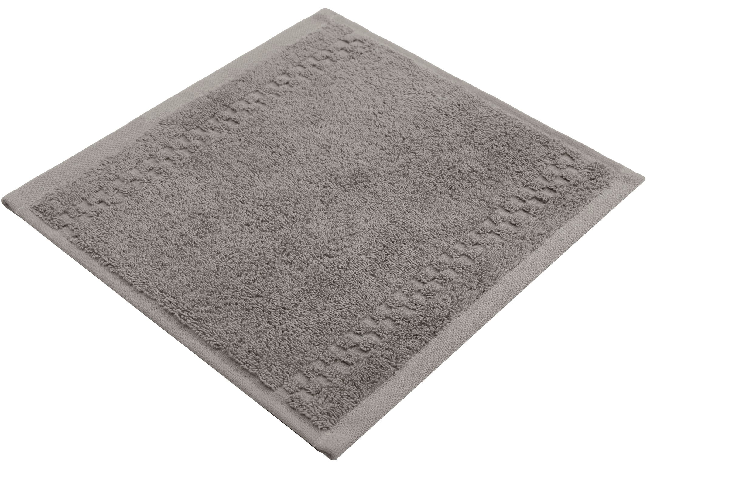 my home Waschlappen »Regona, Seiftücher 30x30cm, flauschig und weich, 500 gr/m²« Premium Handtücher mit Bordüre, Handtuch-Set, 100% Baumwolle