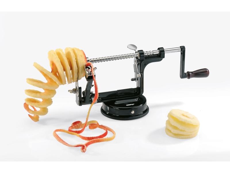 GEFU Apfelschäler 3 in 1 Delicio Schwarz Apfelschäler