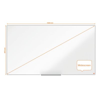Nobo Impression Pro - Tableau blanc émaillé - magnétique - 155 x 87 cm
