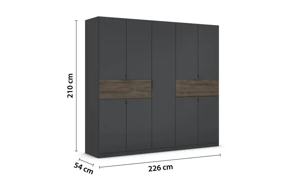 Drehtürenschrank 226 cm 9 Stück