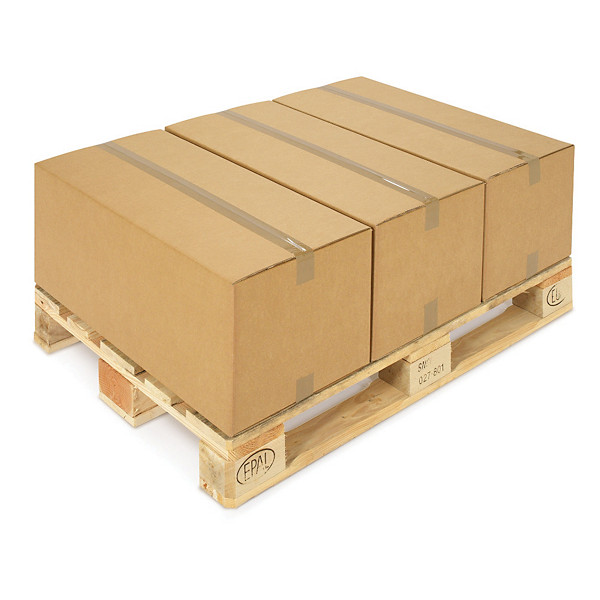 Caisse brune double cannelure 65 x 45 x 40 cm, lot de 10