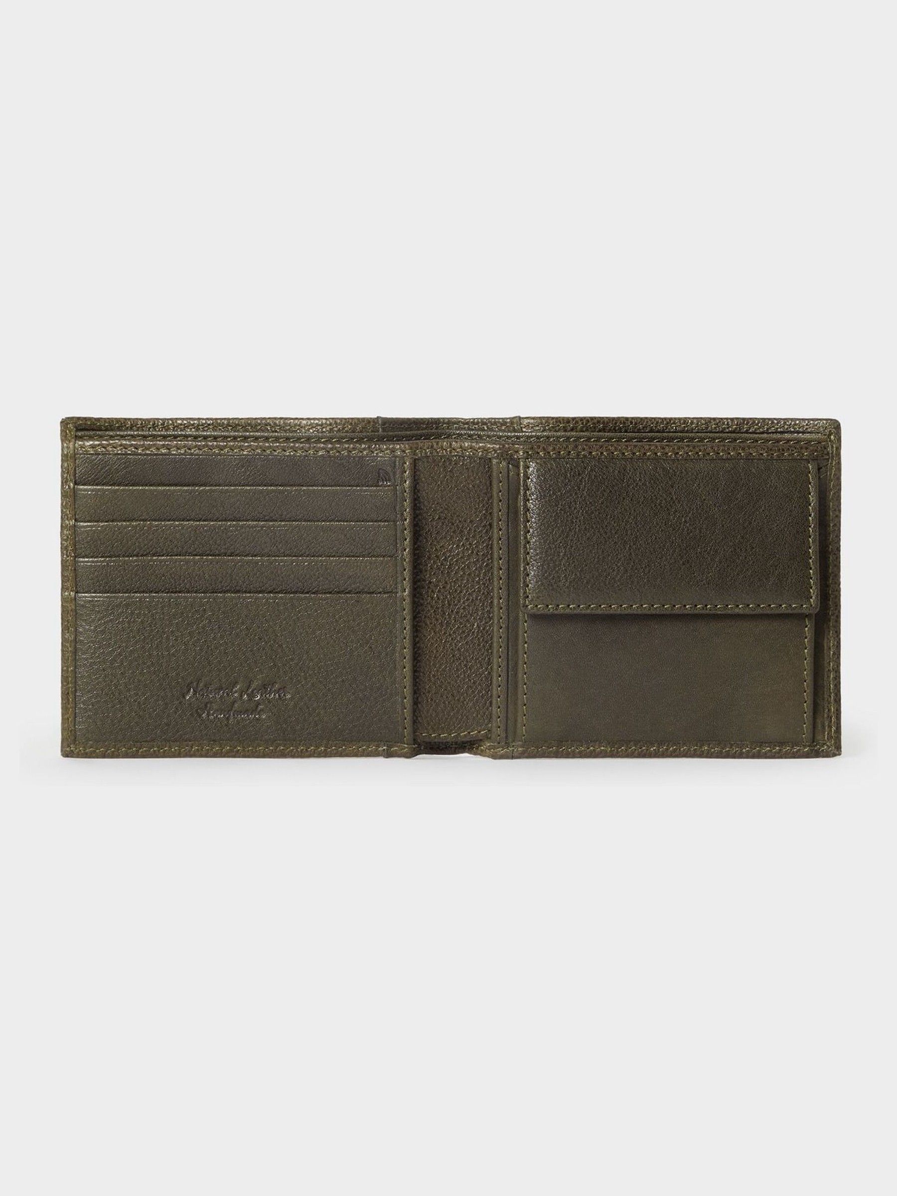 Groen - Osprey London The Compass leren muntenportemonnee