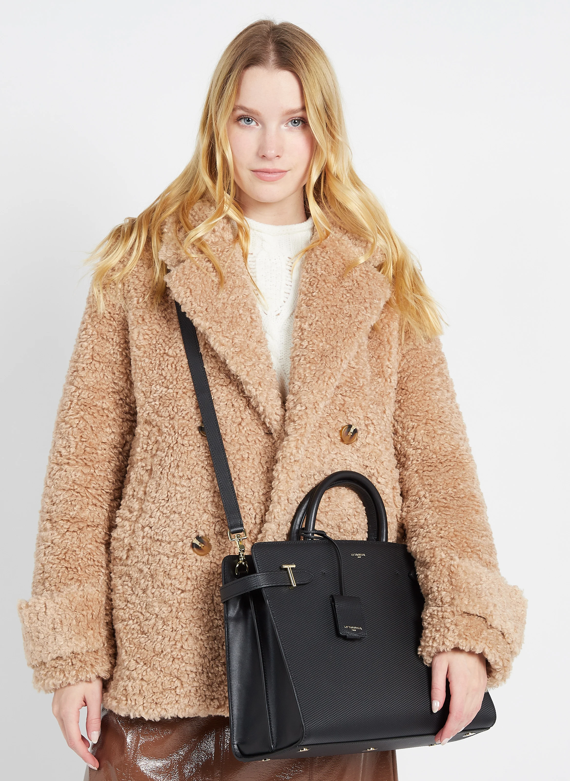 EMILIE - Sac à main en cuir| Noir