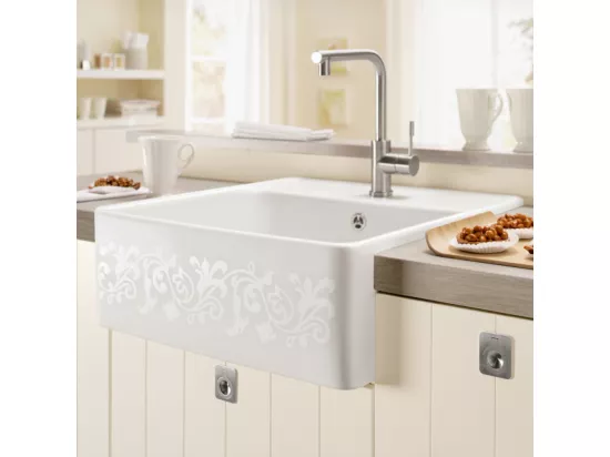 Robinet cuisine VILLEROY ET BOCH Modern Steel acier massif