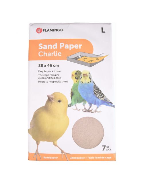Flamingo Zandpapier 7 stuks - Vogelbodembedekking