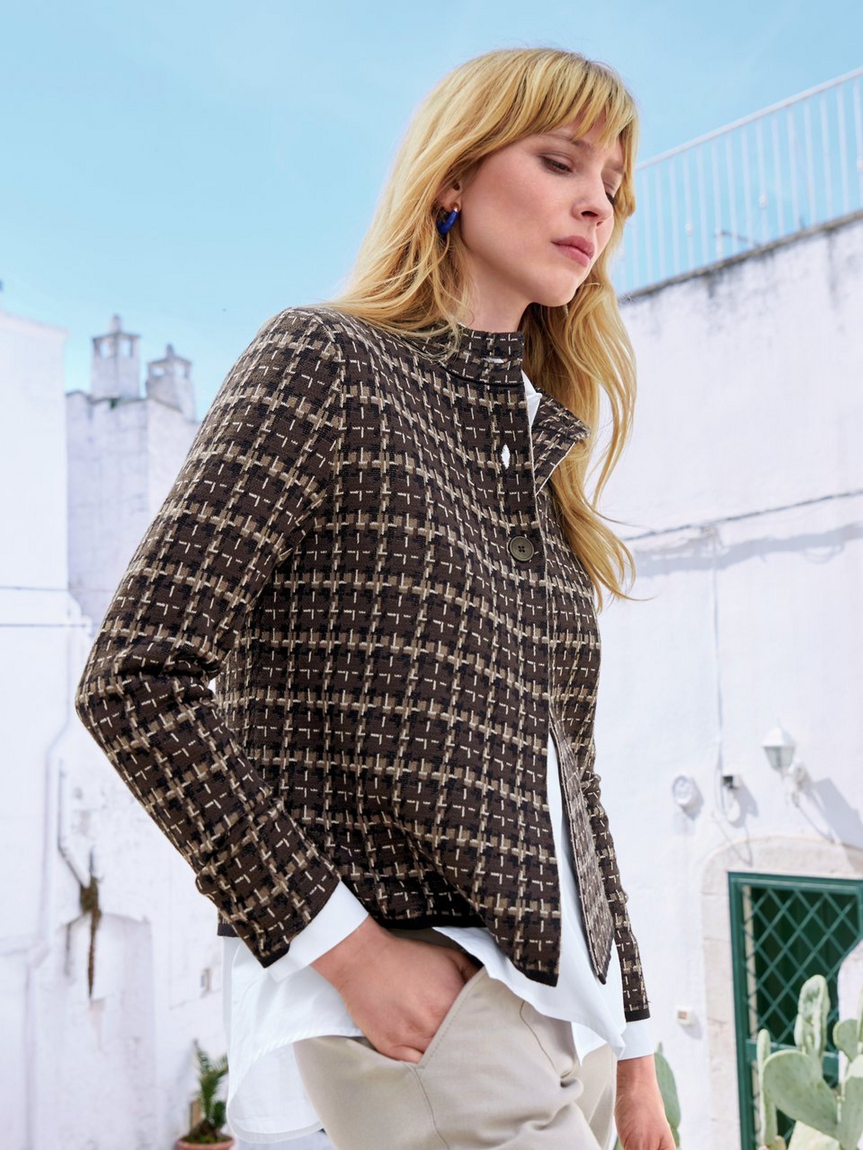 Strickjacke aus 100% Baumwolle Supima
