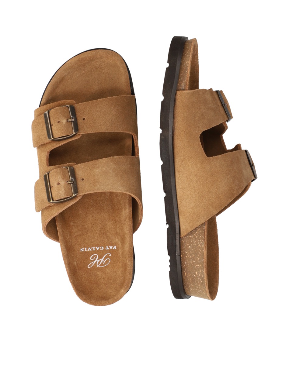 Veloursleder Pantoffel