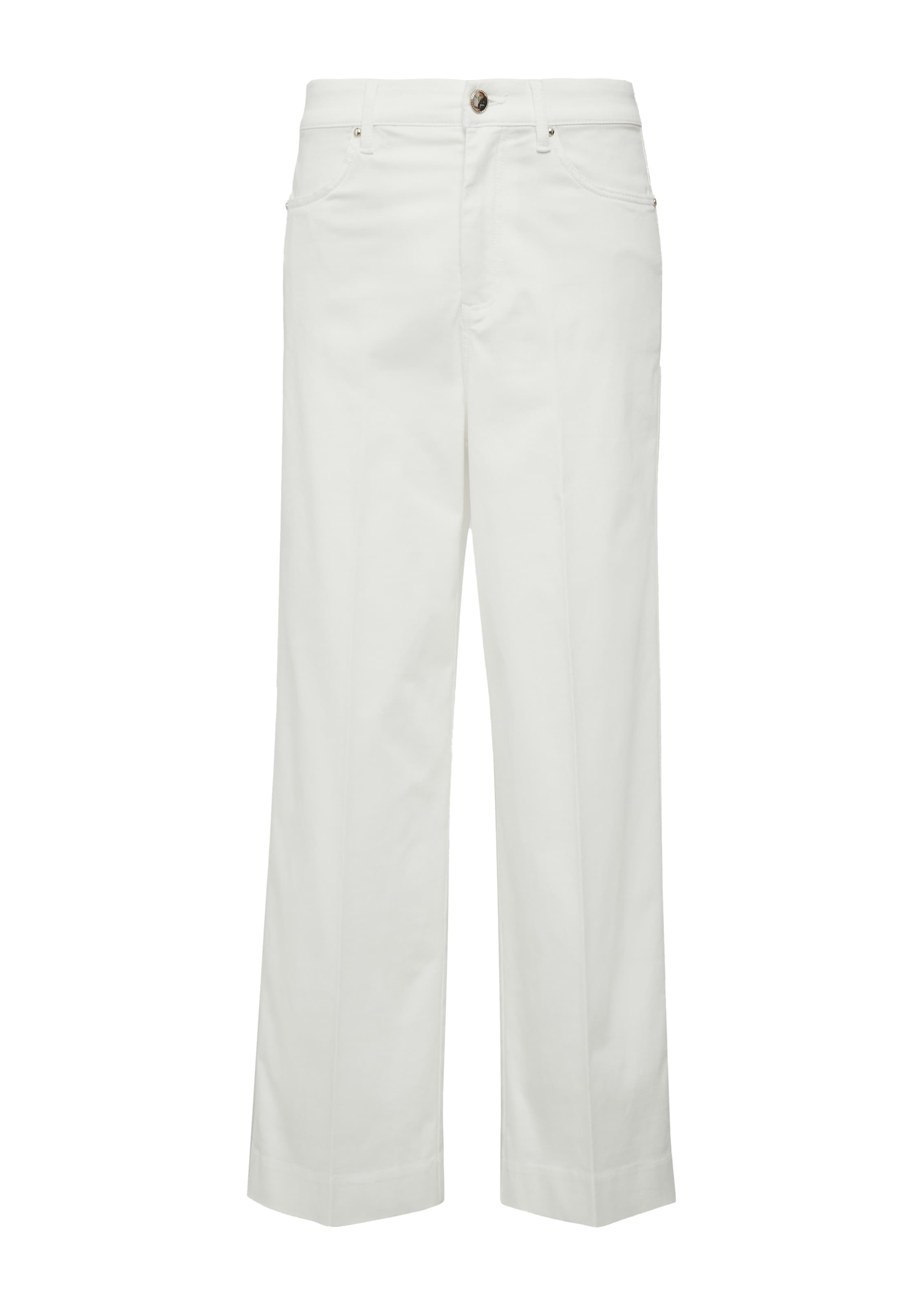 s.Oliver BLACK LABEL 7/8-Jeans mit geradem Bein und Buntfalte