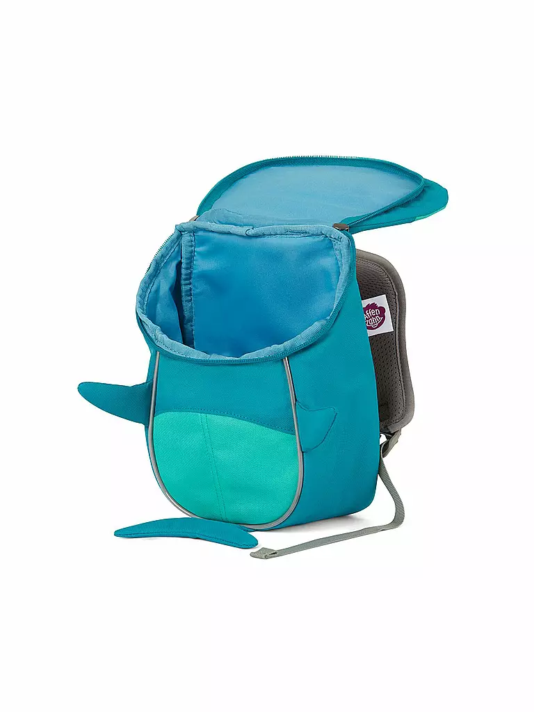 AFFENZAHN Kinder Rucksack Kleine Freunde - Hai türkis