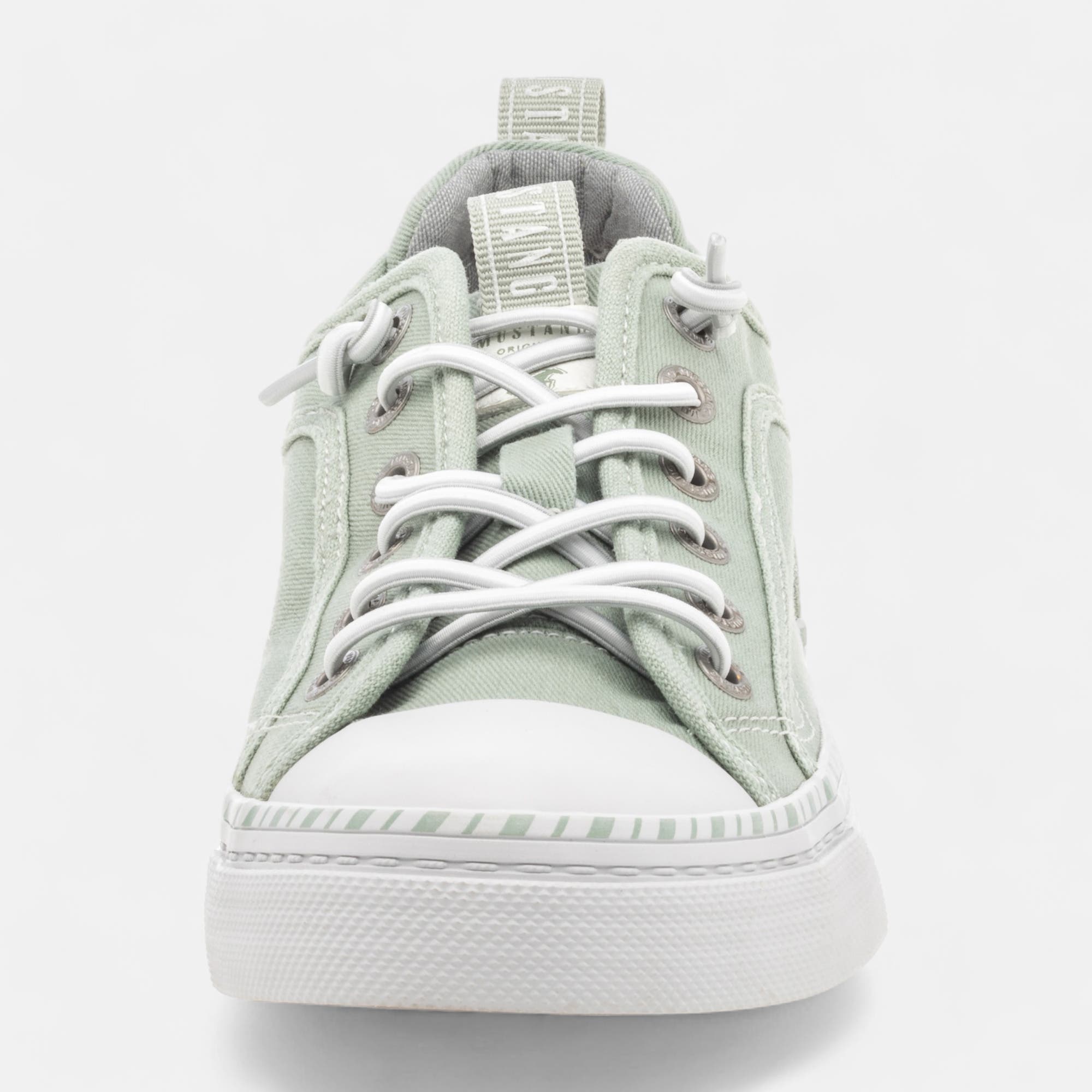 Baskets en toile Femme vert clair