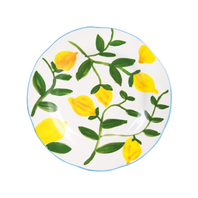 &klevering Lemon Twig dinerbord Ø22 set van 4