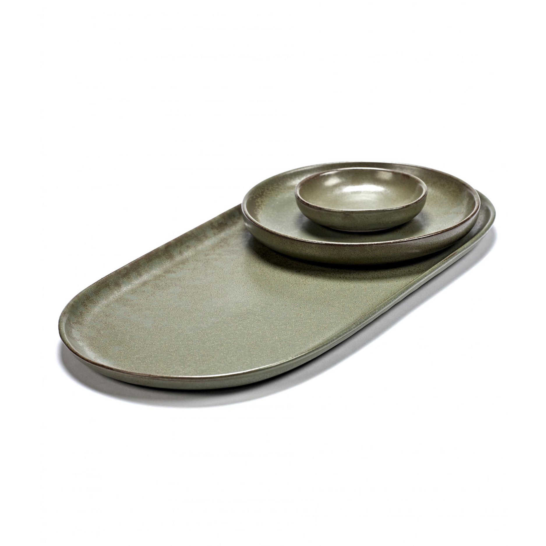 SERAX - Sergio Herman - Surface Tapasbord - Indy Grey - Set van 4