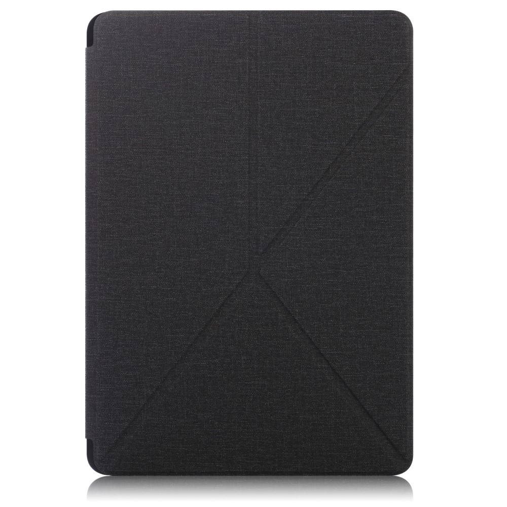 Samsung Galaxy Tab S8  Plus / Tab S7  Plus / Tab S7 FE 5G Leder Tasche Smart Cover Origami Flip Case - Schwarz