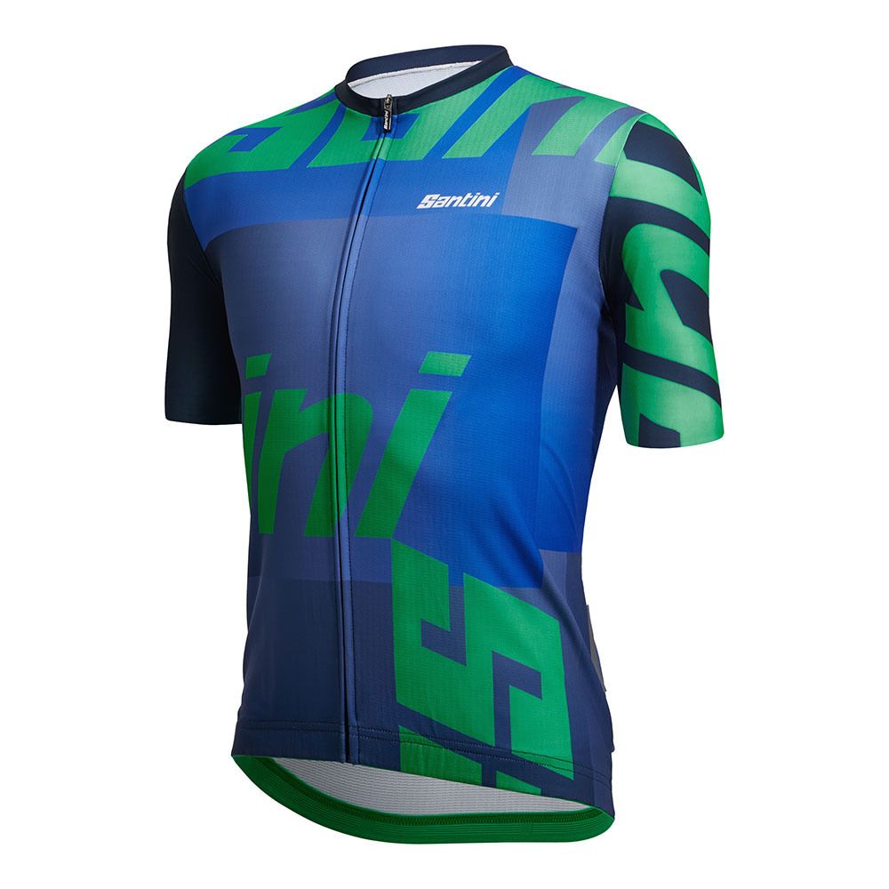 Santini KARMA LOGO - Maillot Homme bleu nautica