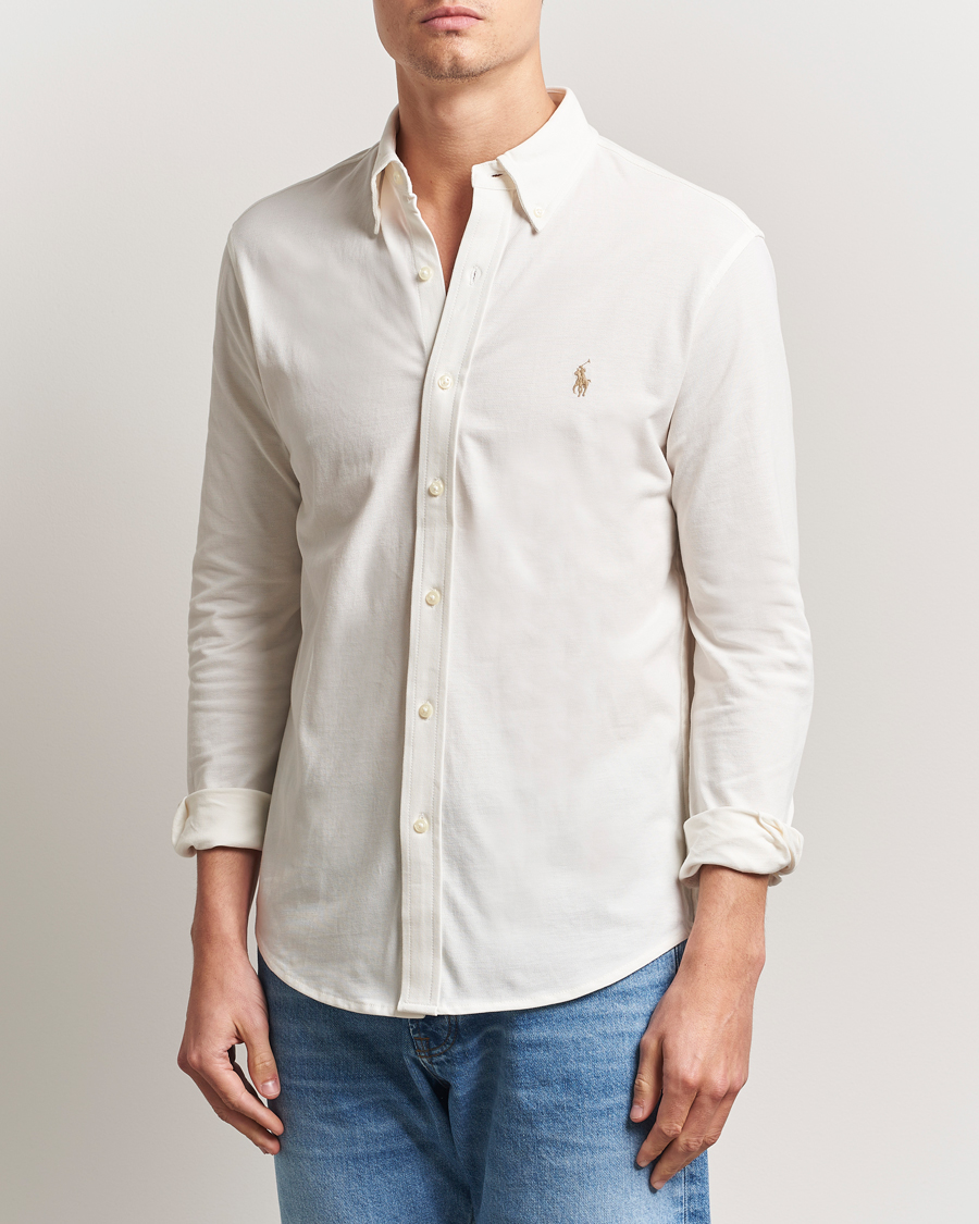 Polo Ralph Lauren Featherweight Mesh Shirt Pale Cream
