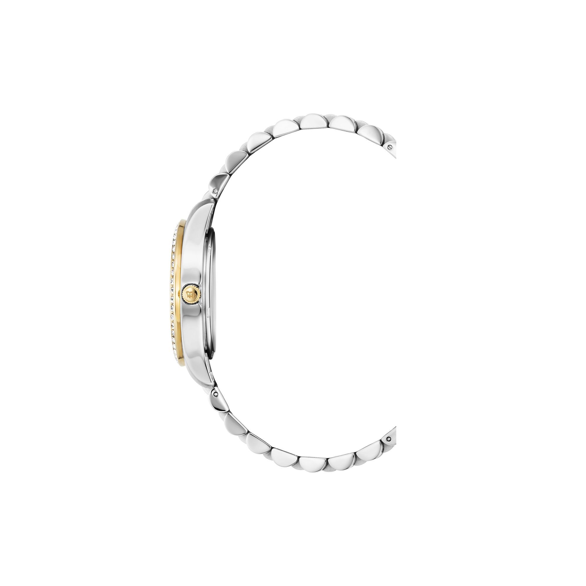 Jacques du Manoir Damen Armband Uhr Inspiration Glamour Edelstahl zweifarbig