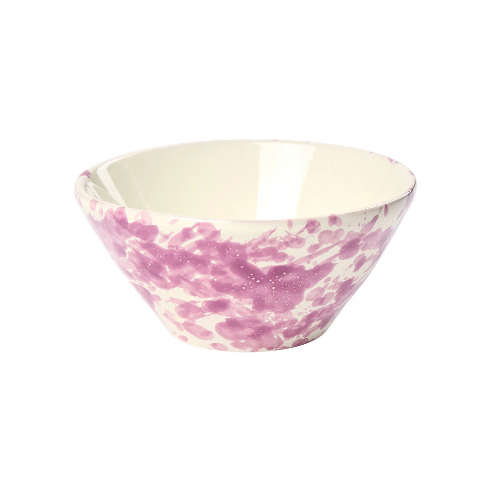 Nørr & Leo  Splatter Mini skål, Cream w. Purple - Ø10,5 cm.