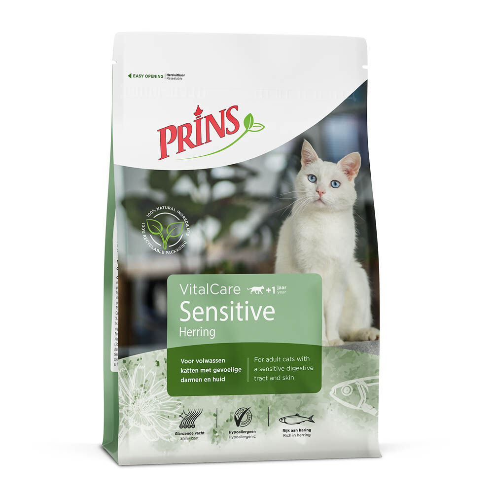 Prins VitalCare Sensitive - Kattenvoer - 4 Kilogram - haring