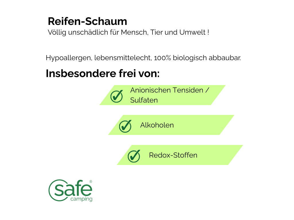 SAFE CAMPING Banden-Schuim - 500 ml