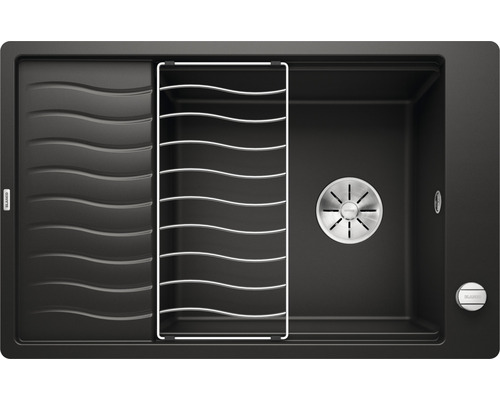 Blanco ELON XL 6 SF spoelbak, 770 x 490 mm, zwart, 525884