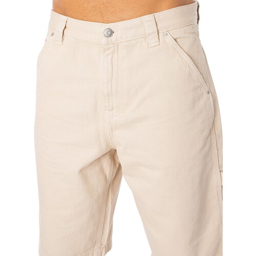 Tommy Jeans - Shorts De Mezclilla Aiden Carpenter Beige